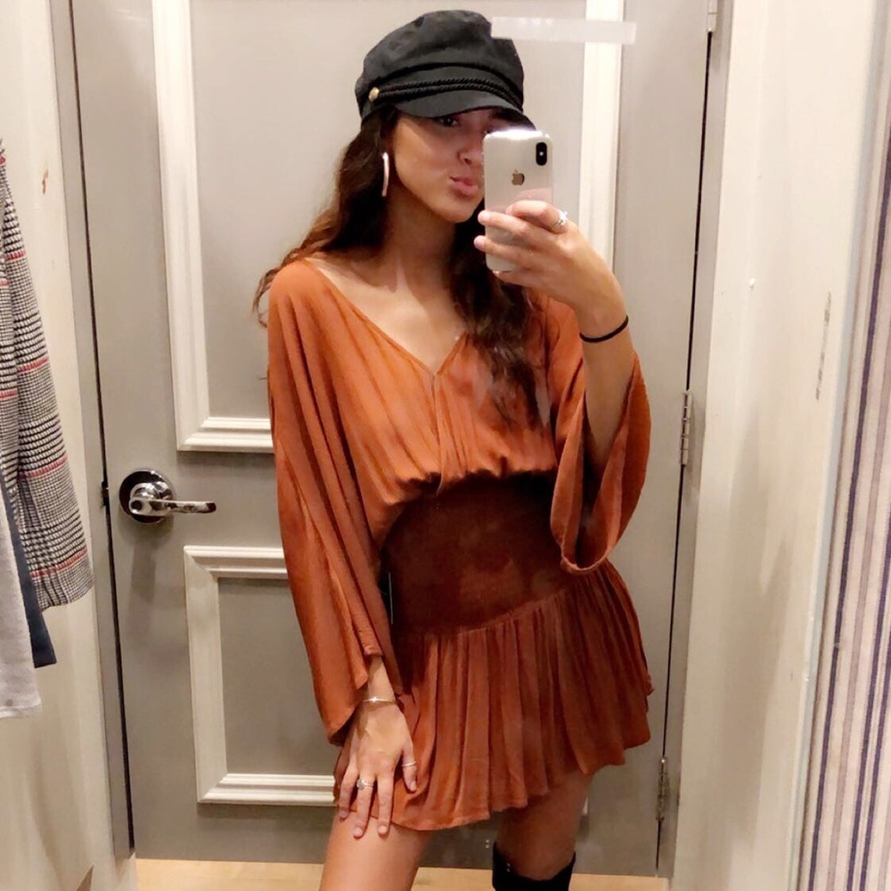 Burnt orange dress